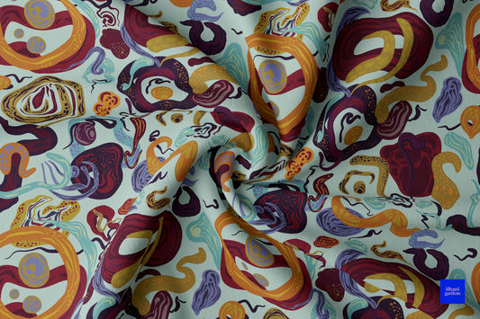 Endless Loops Textile Print